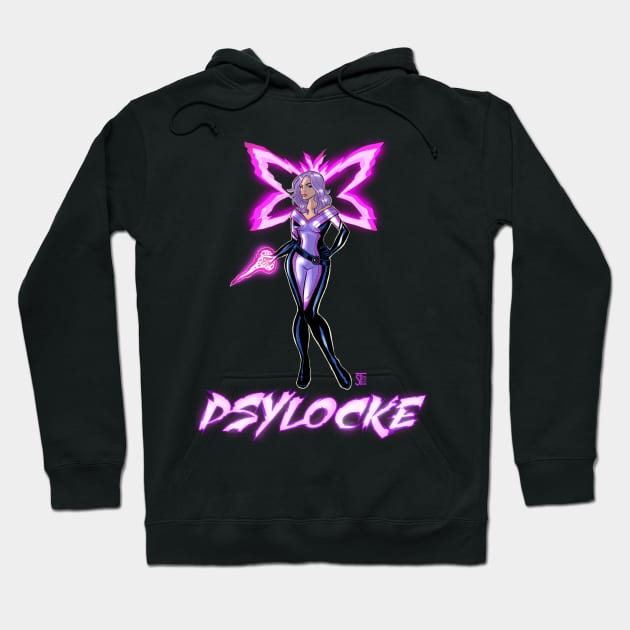 British Psylocke Hoodie by sergetowers80